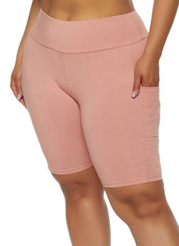 plus size biker shorts walmart