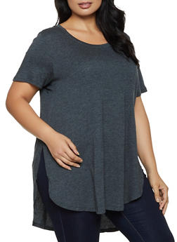 Grey cotton top Women gift Grey Oversized Top Grey top Grey Plus Size Blouse Oversized top Plus size top XL top Grey blouse