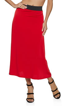 maxi skater skirt