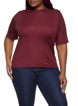 sleeveless mock turtleneck plus size