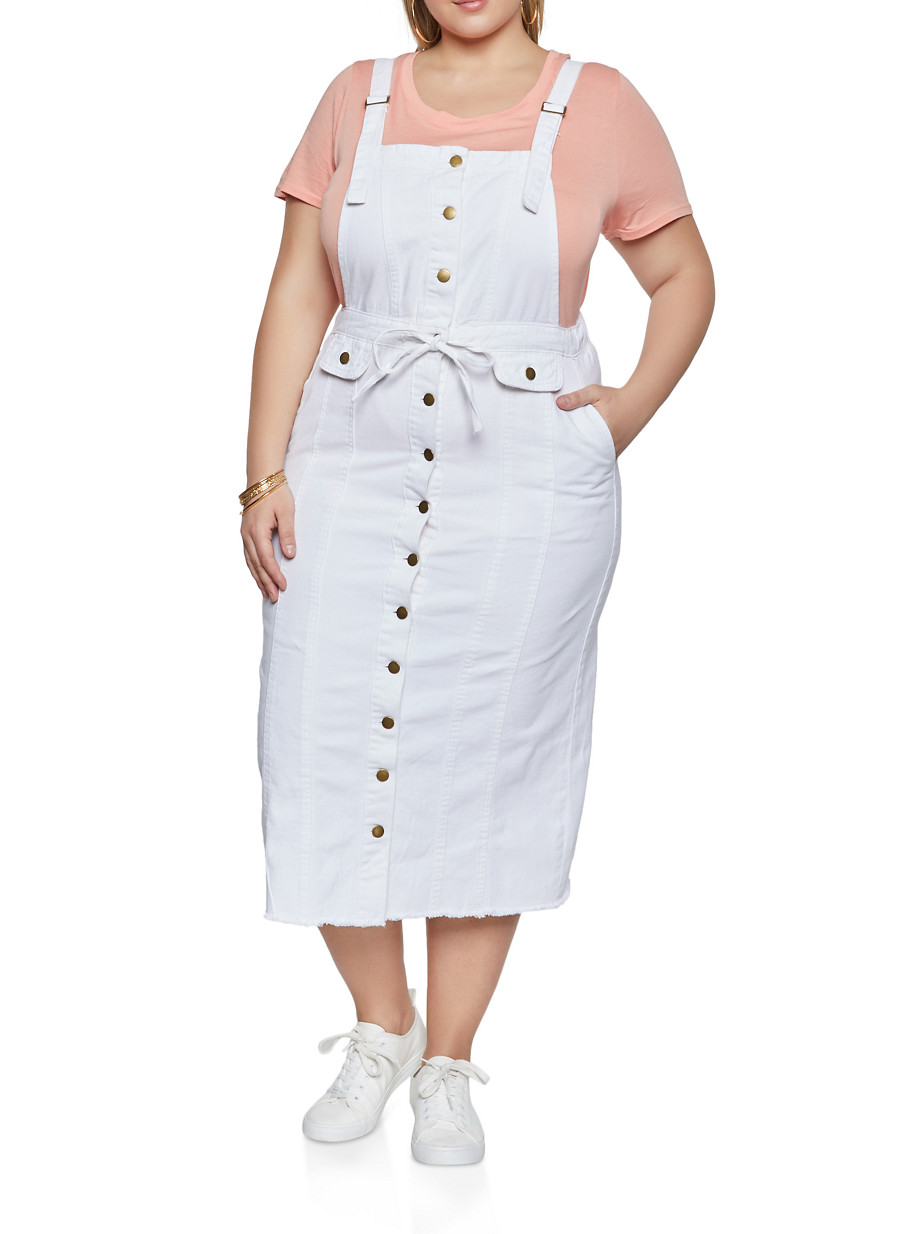 plus size denim sleeveless dresses