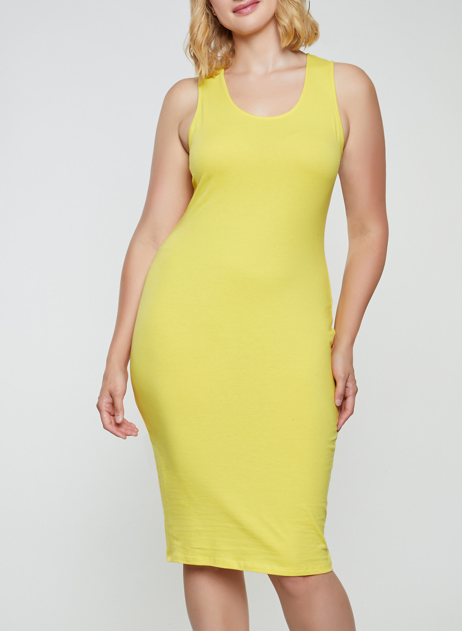 plus size tank dress long