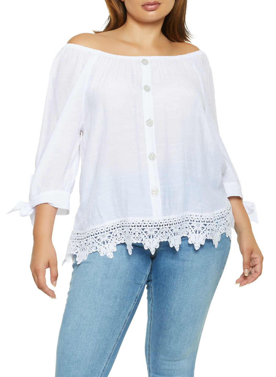 plus peasant top