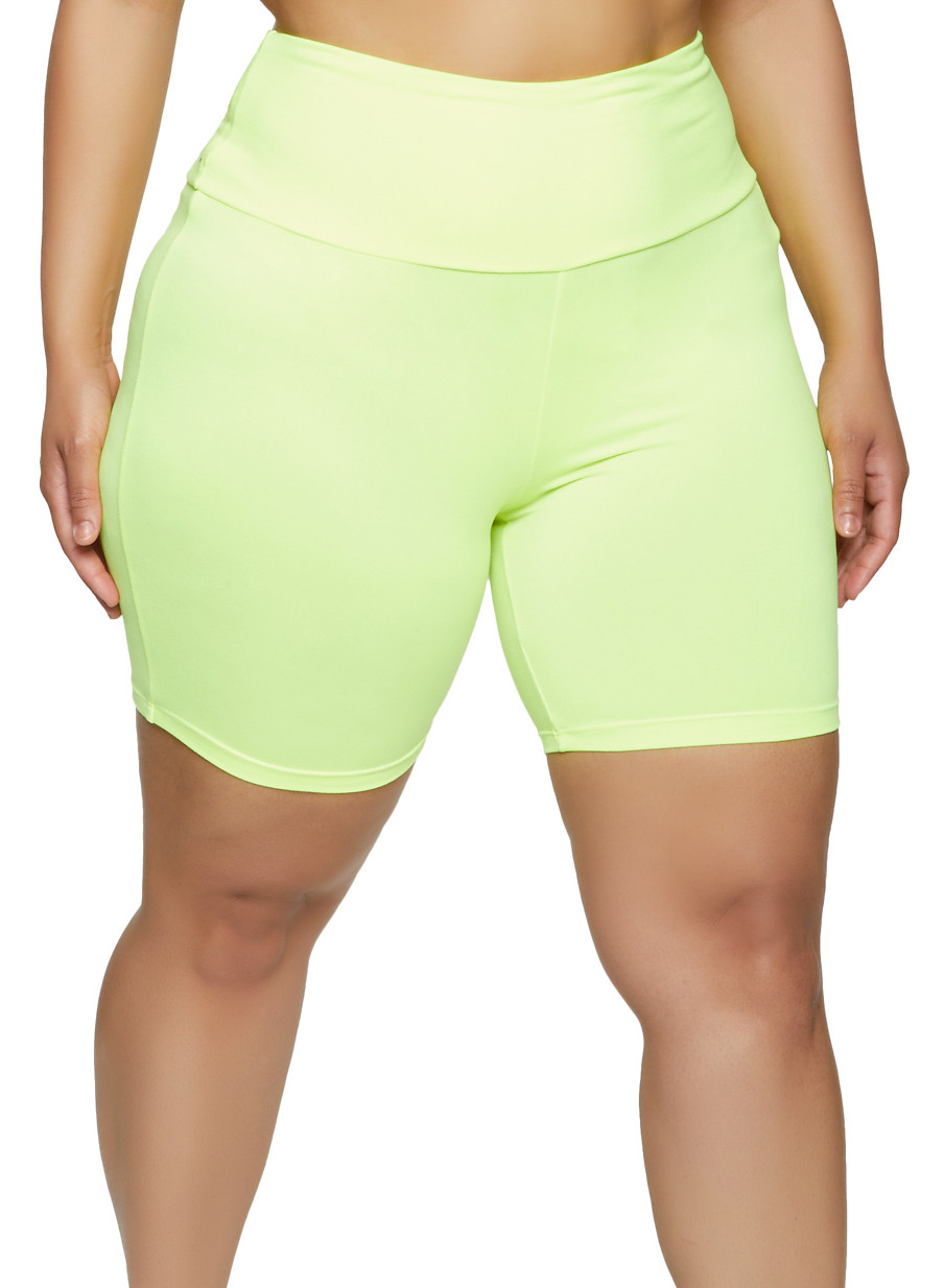 different colored biker shorts