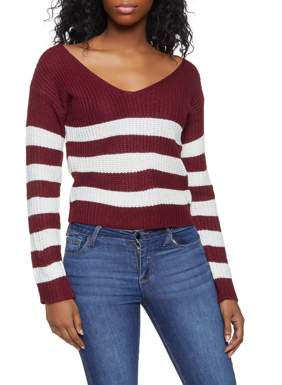 O Ring Caged Back Sweater