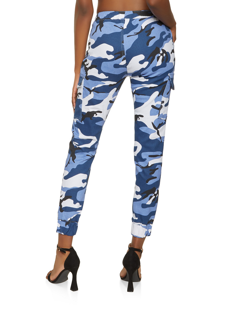blue camo sweatpants