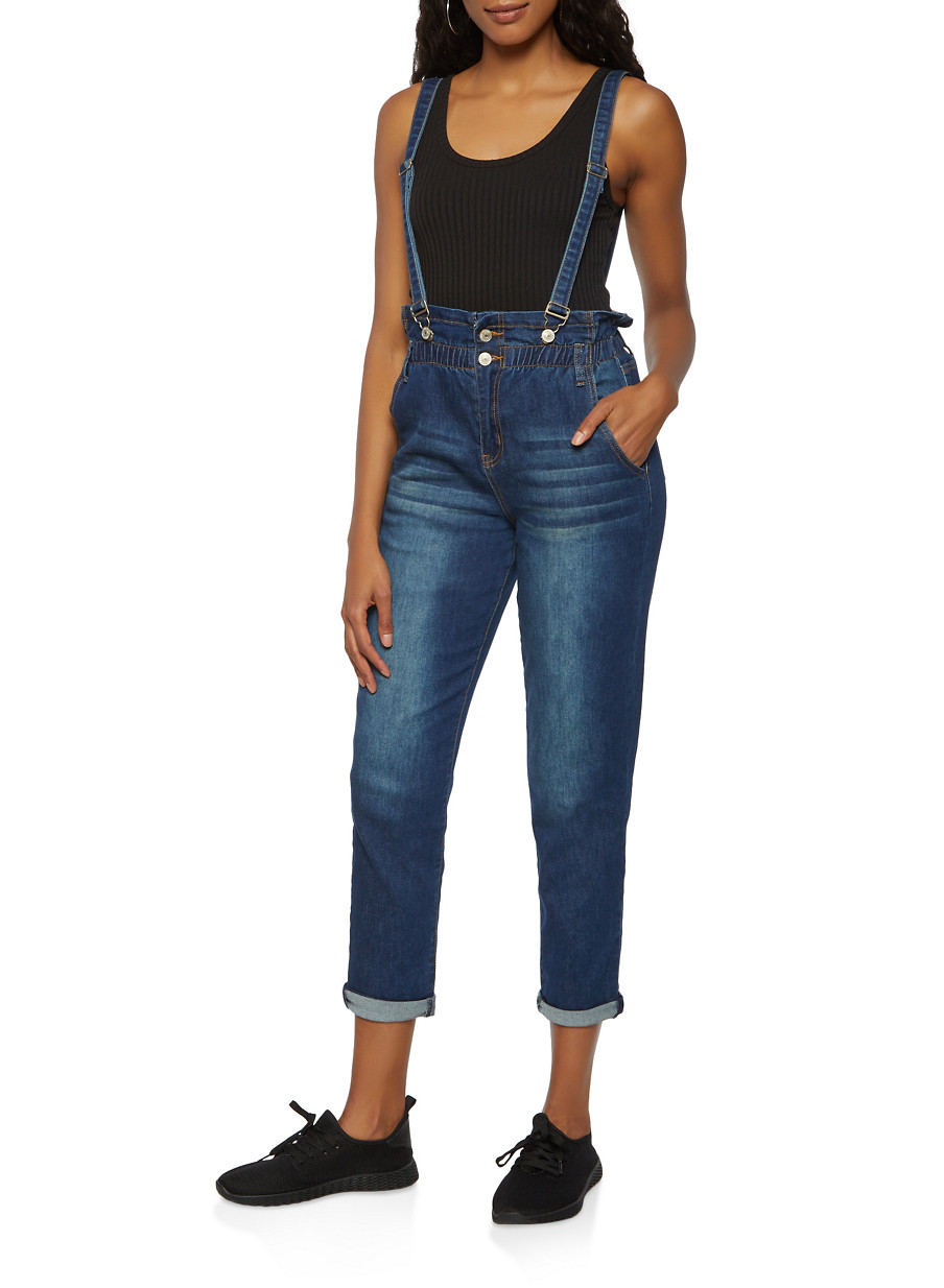 Jean suspender pants Clearance