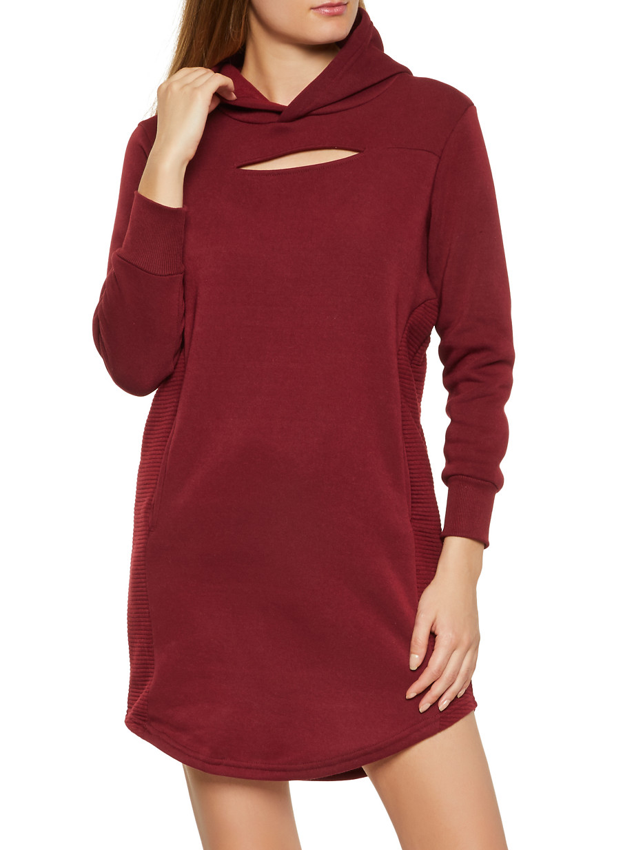 sweatshirt with dress