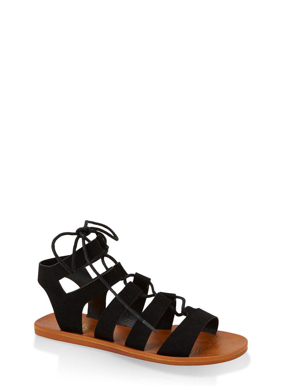 rainbow gladiator sandals