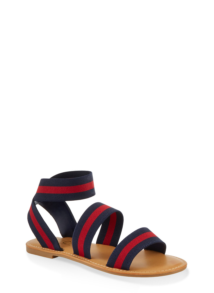 elastic strap sandals