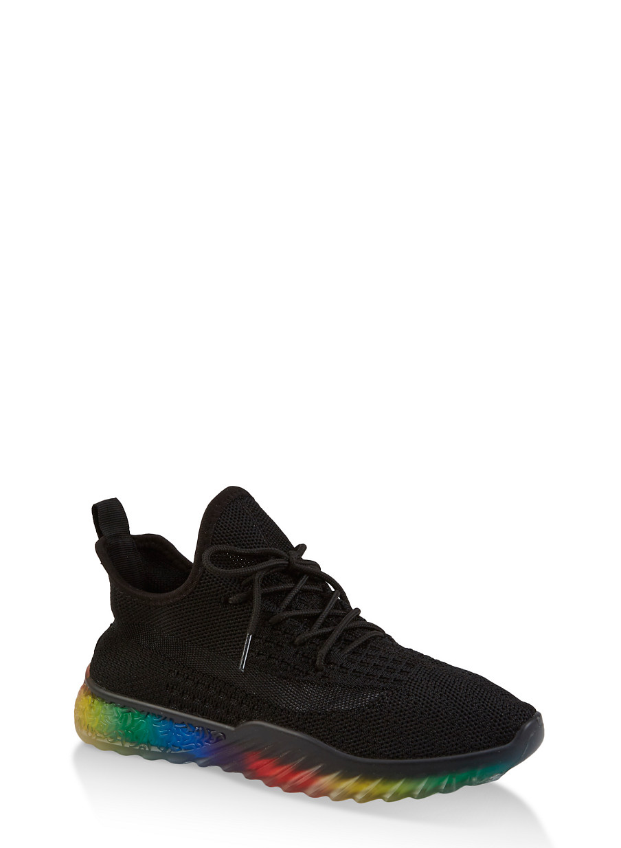 rainbow sole sneakers
