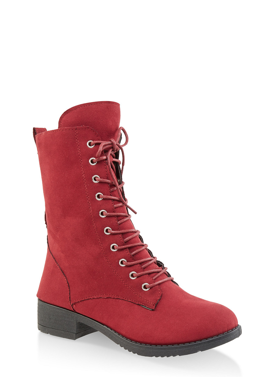 Lace Up Combat Boots