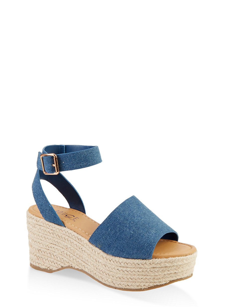 denim espadrille sandals