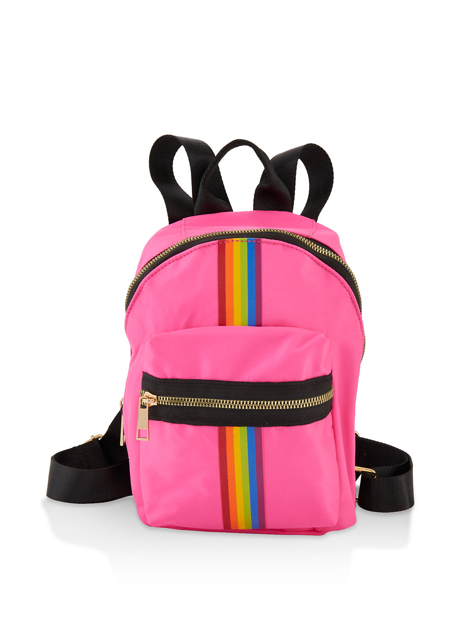 small rainbow backpack