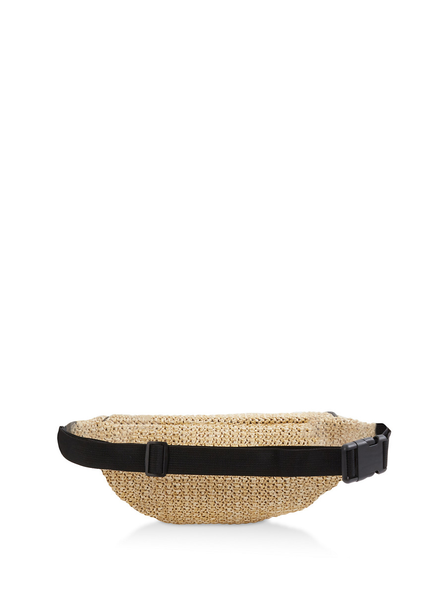 straw fanny pack
