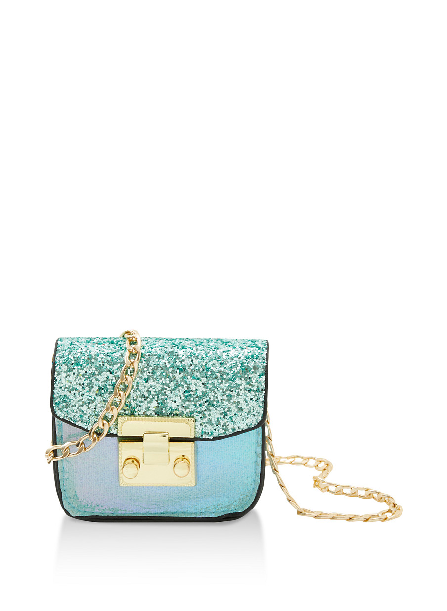 glitter crossbody bag