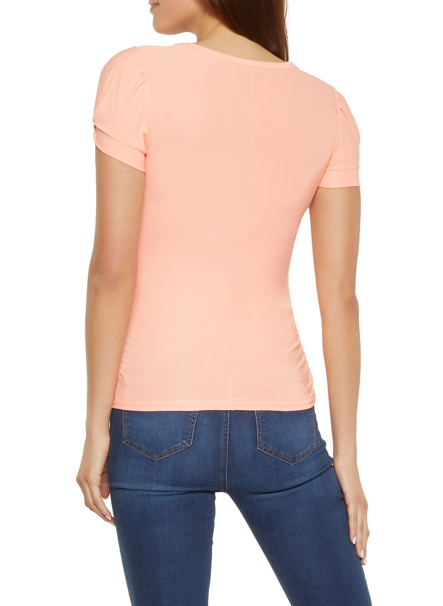 ruched side top