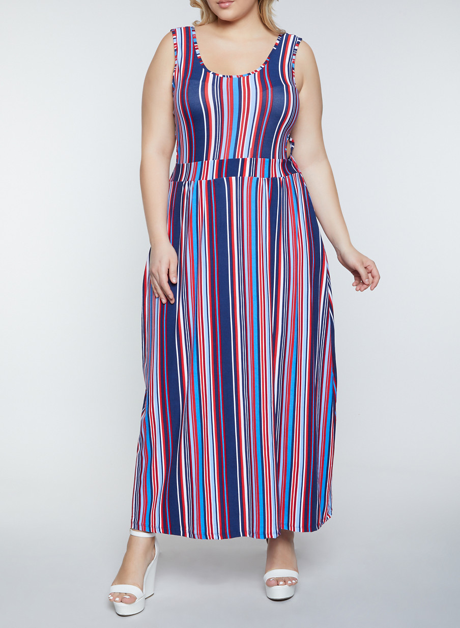 plus size sleeveless maxi dresses