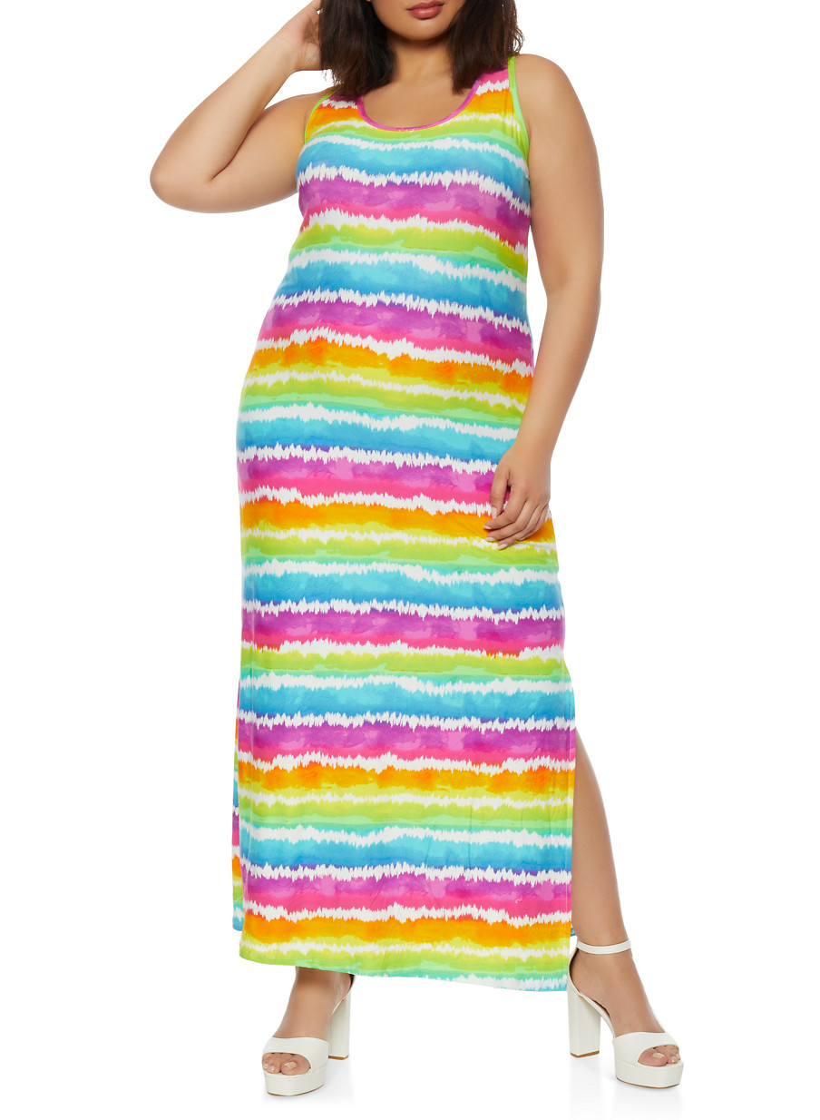 plus size tank dress long