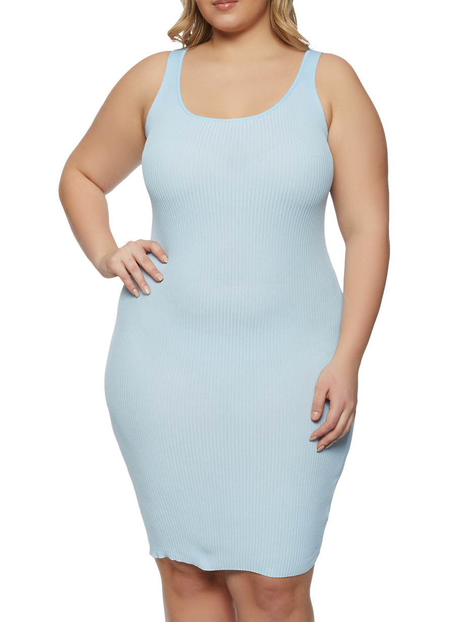 bodycon tank dress plus size