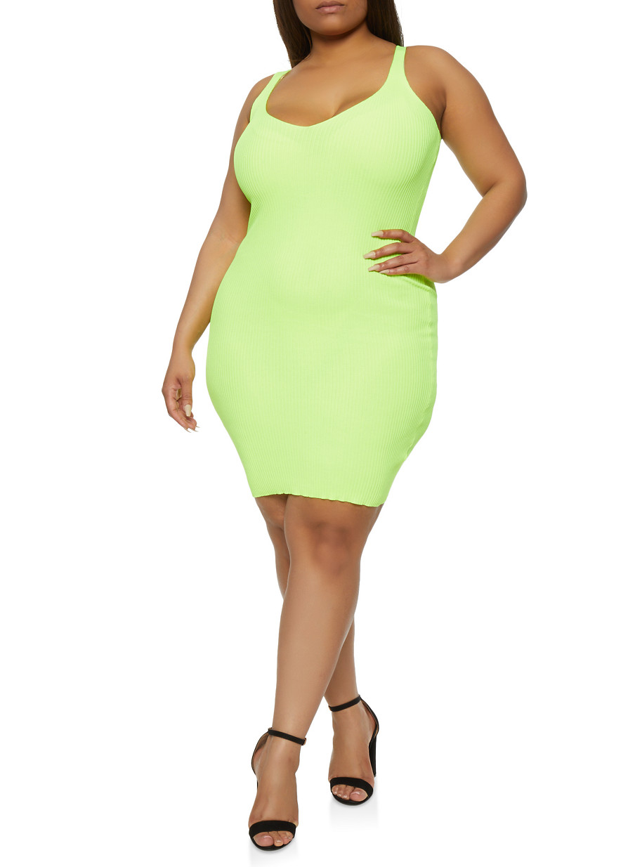 bodycon tank dress plus size