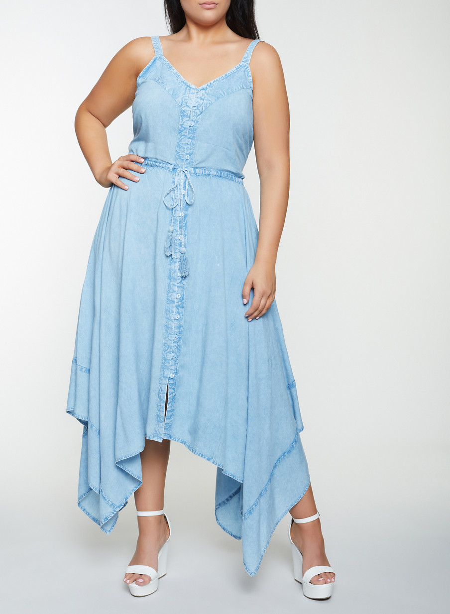 plus size button front maxi dress