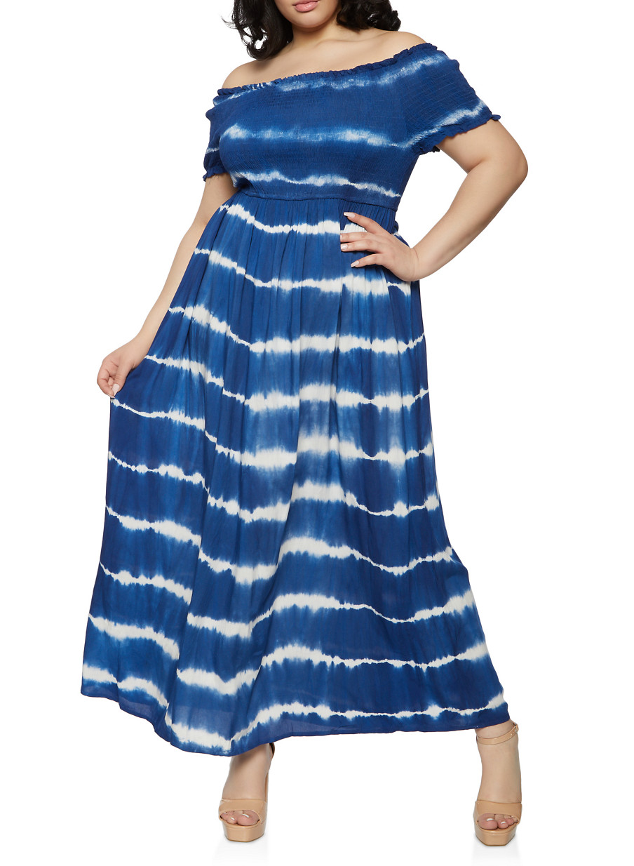 plus size tie dye dress with sleeves