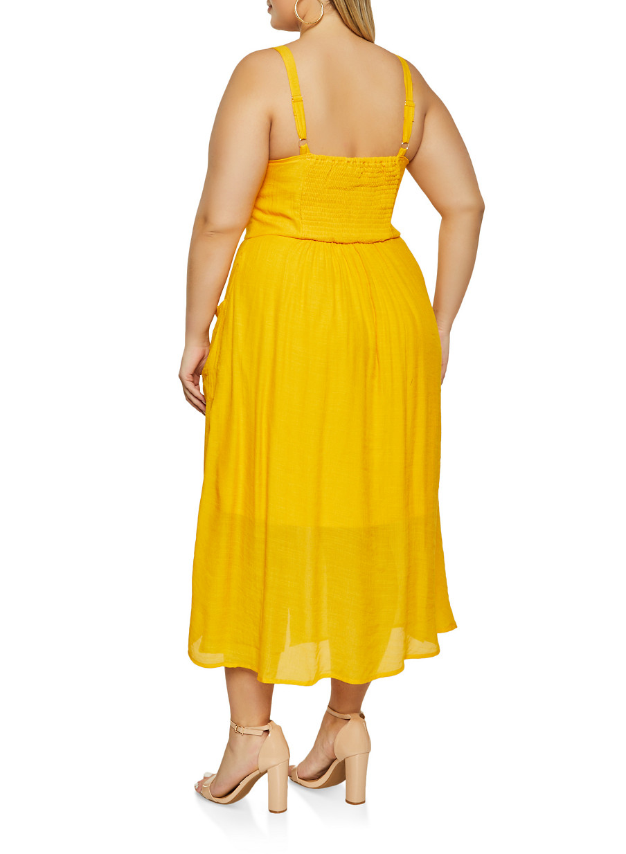 plus size yellow cami