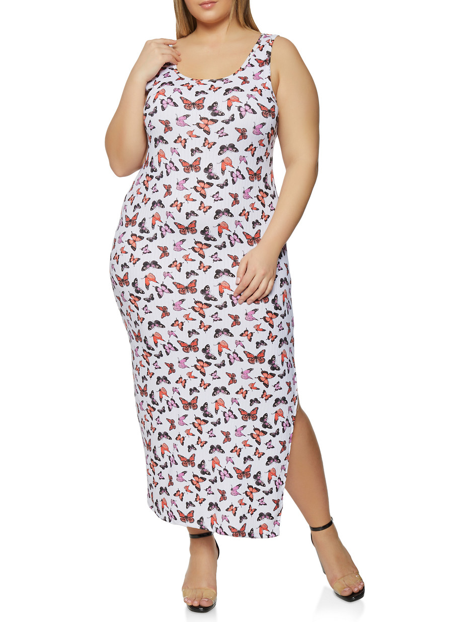 plus size tank maxi dress