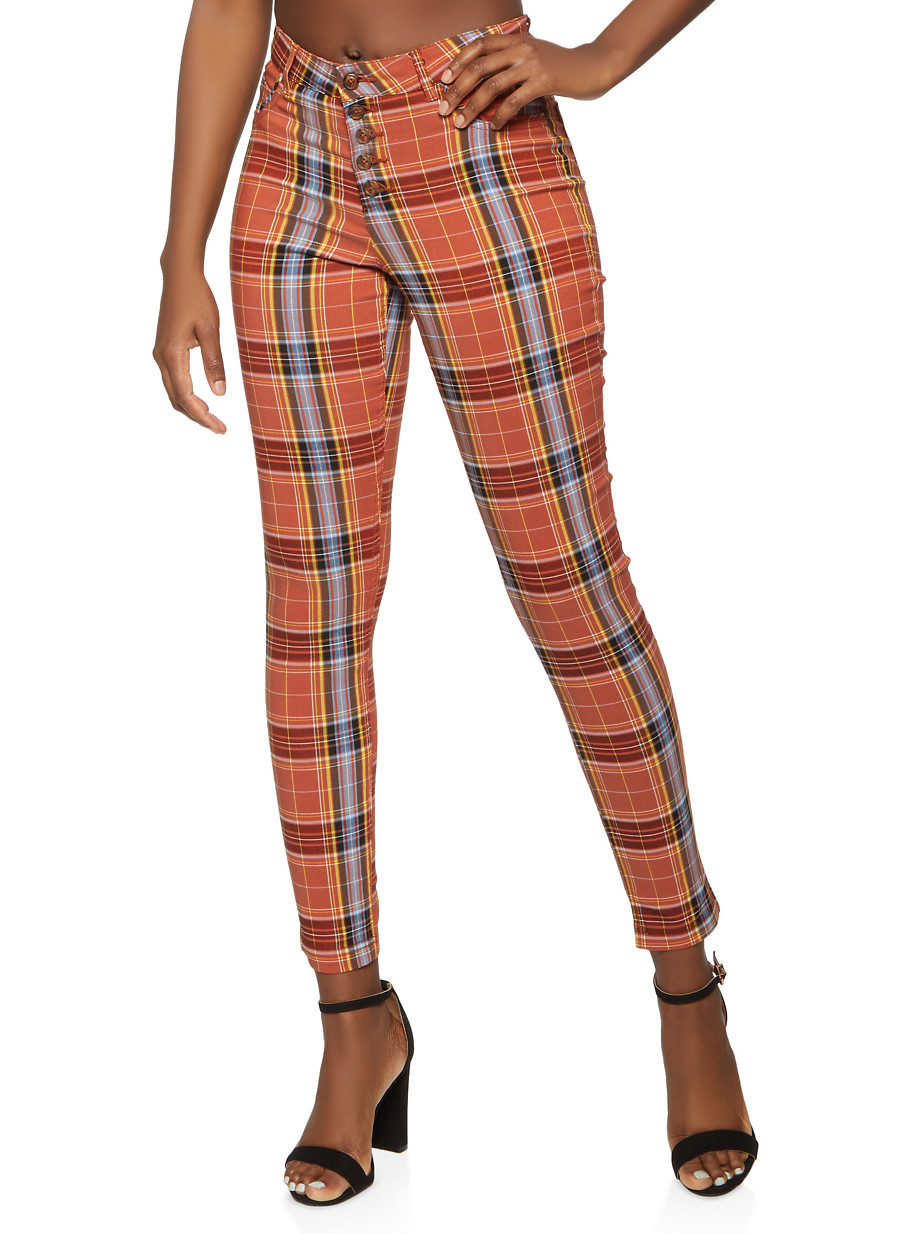 plaid dress pants