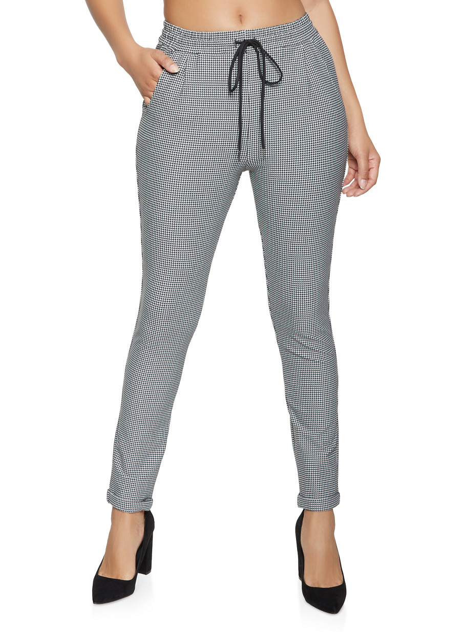 drawstring skinny pants