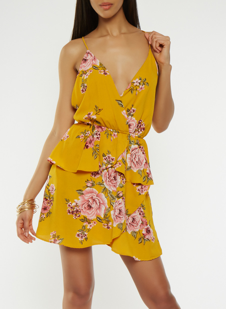 Floral Low Back Dress