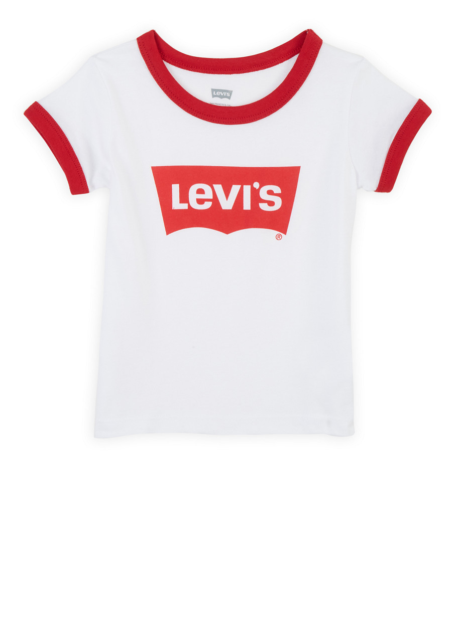Toddler Girls Levis Red Contrast Trim T 