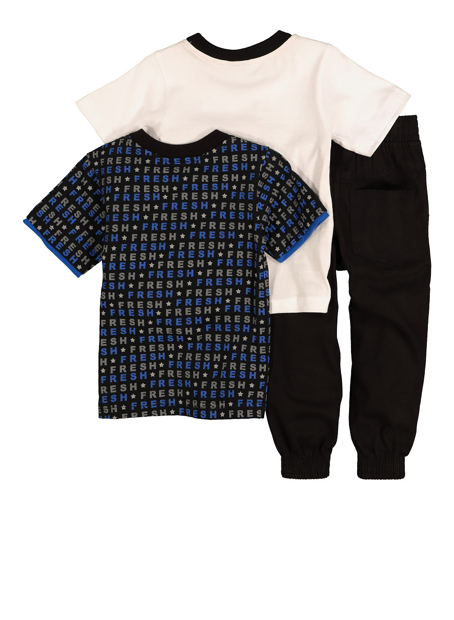 Toddler Boys Fresh Graphic Tees And Joggers