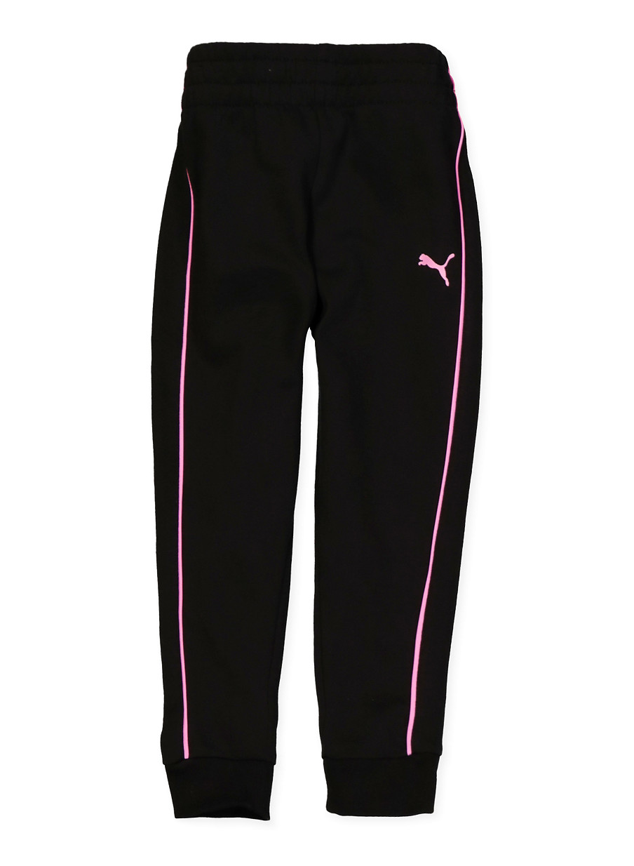 girls grey puma joggers