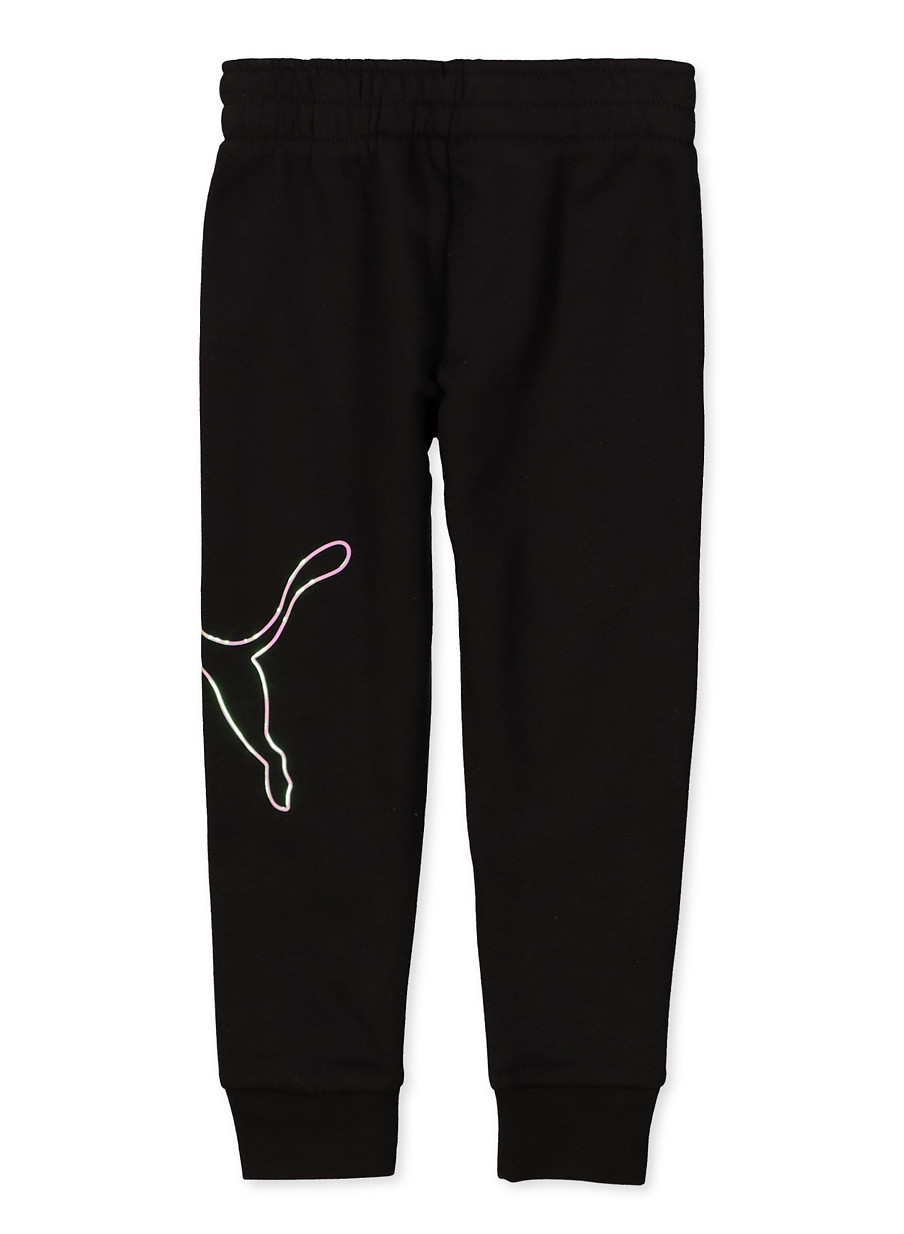 girls grey puma joggers