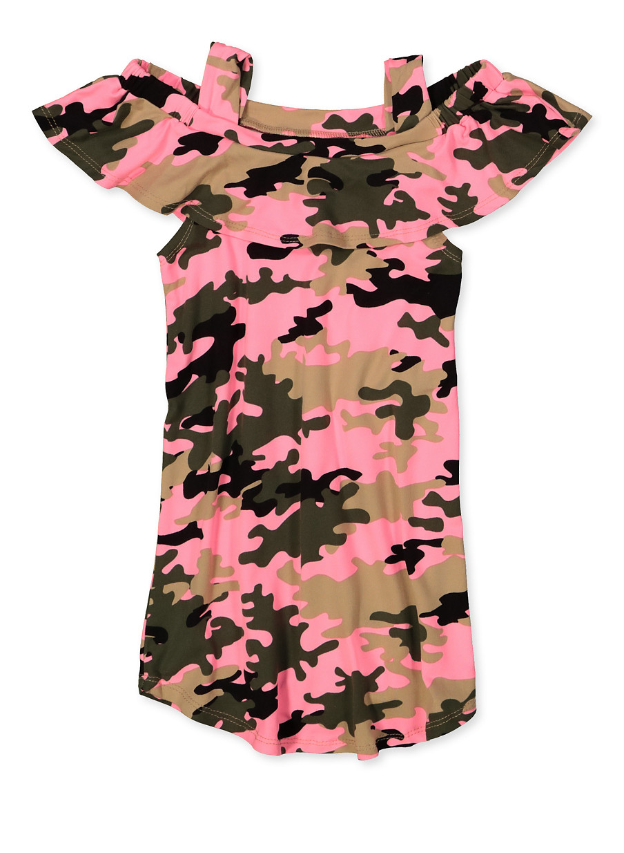 pink camouflage little girl clothes