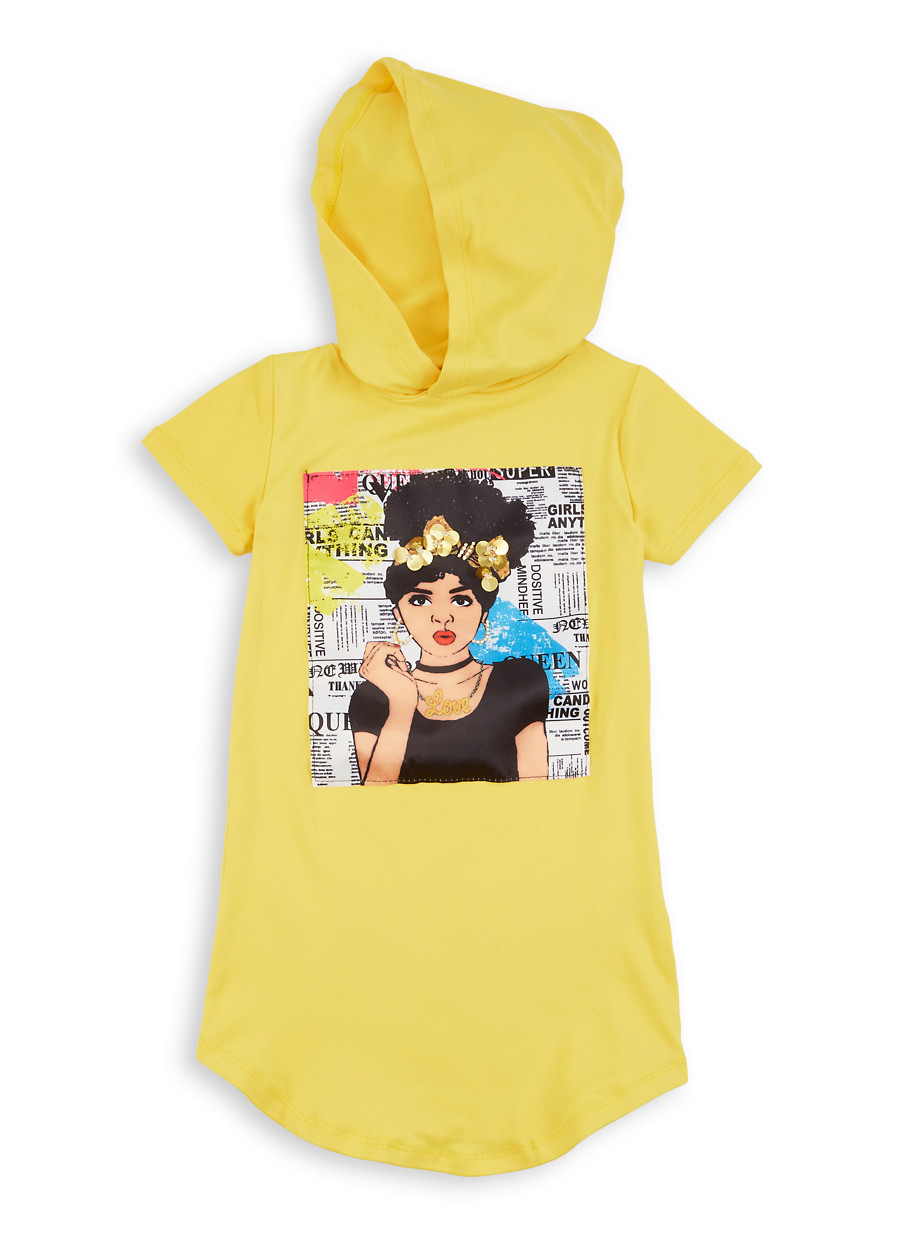 hooded dress for girl
