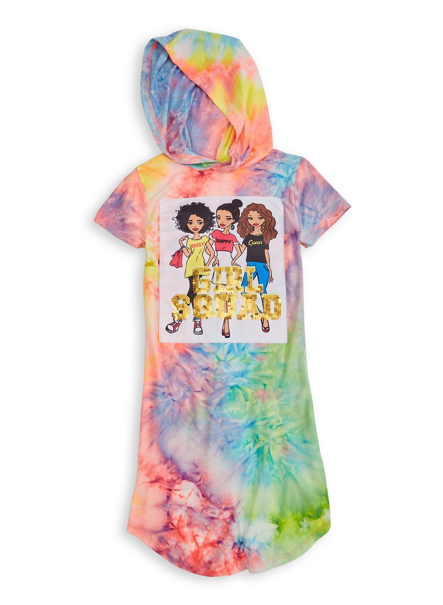 hooded dress for girl