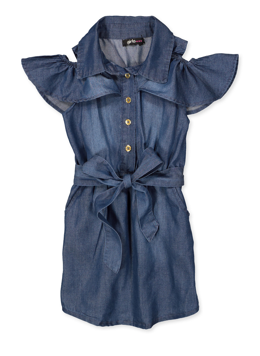 denim frock for girl