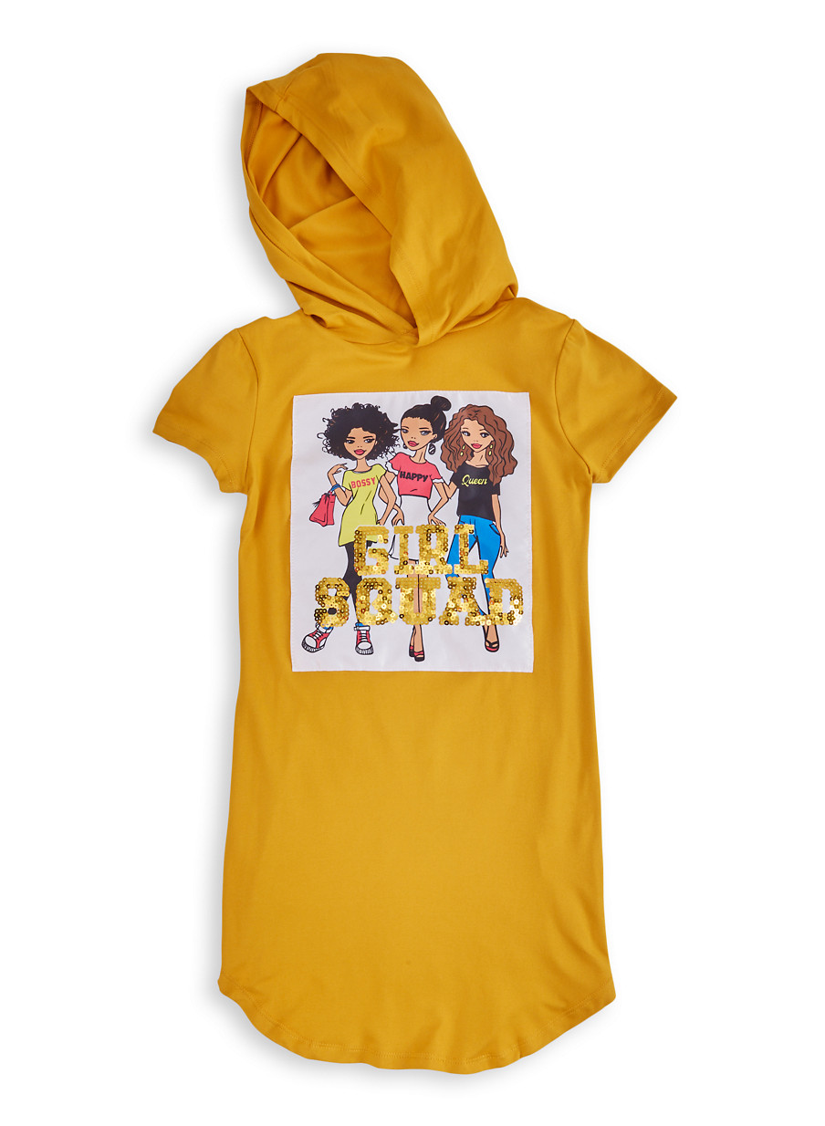 hooded dress for girl
