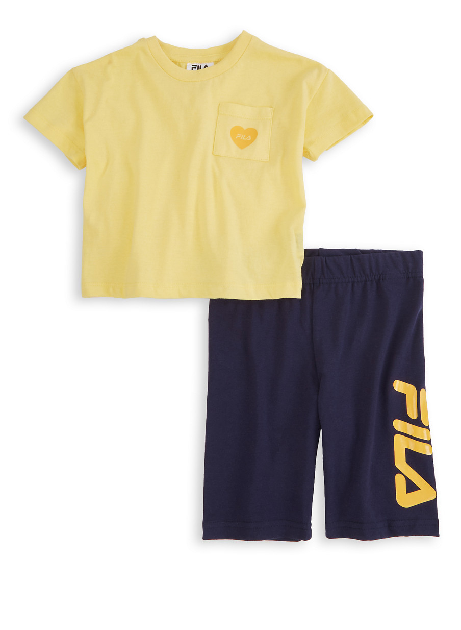 fila biker shorts set