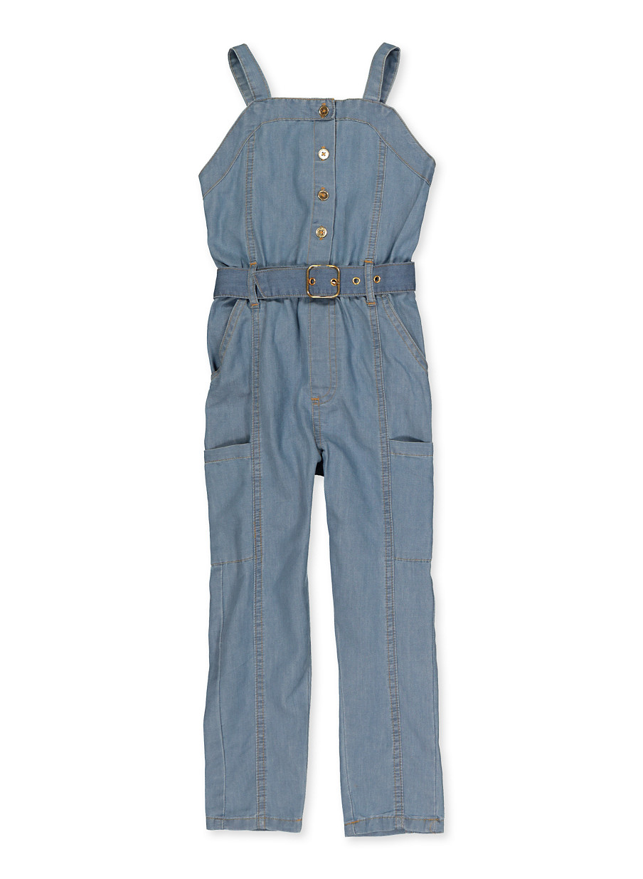 denim jump suit for girls