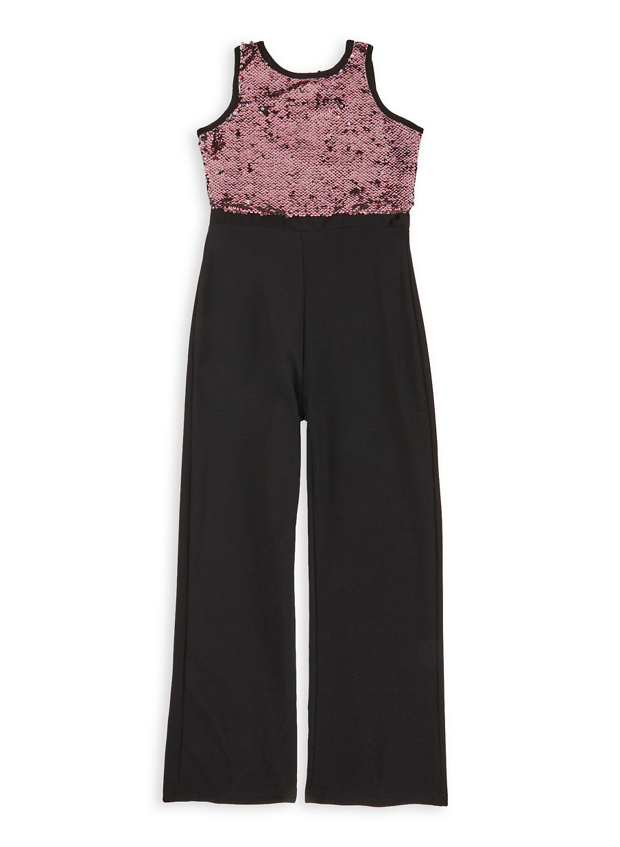girls sequin jumpsuit
