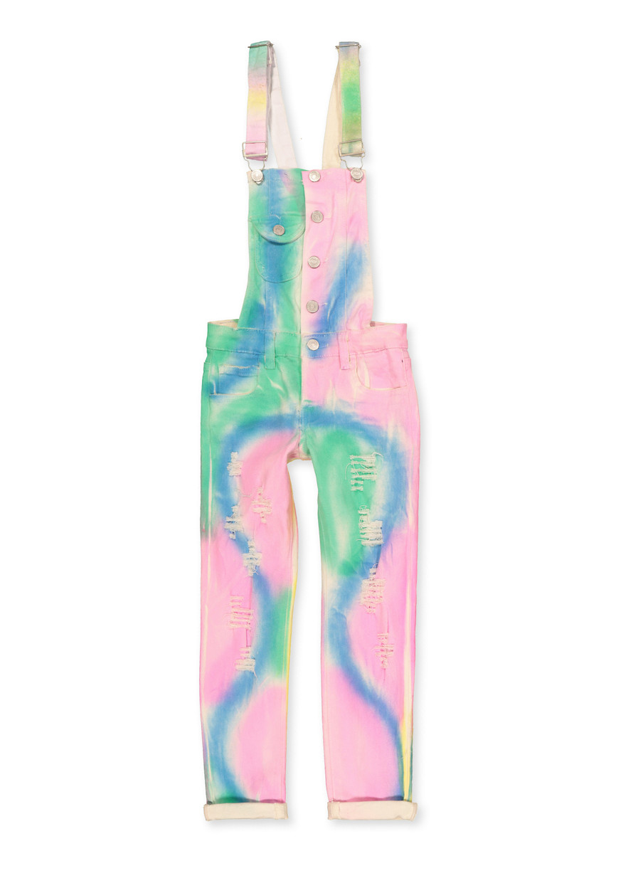 tie dye overalls