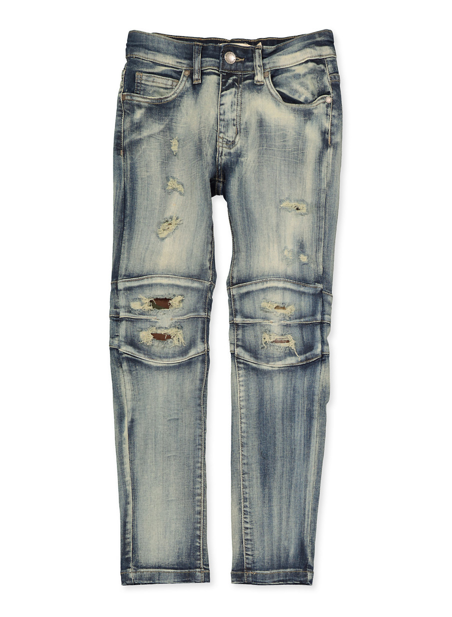 moto distressed jeans