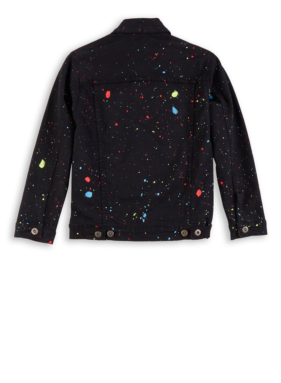 Boys Paint Splatter Jean Jacket