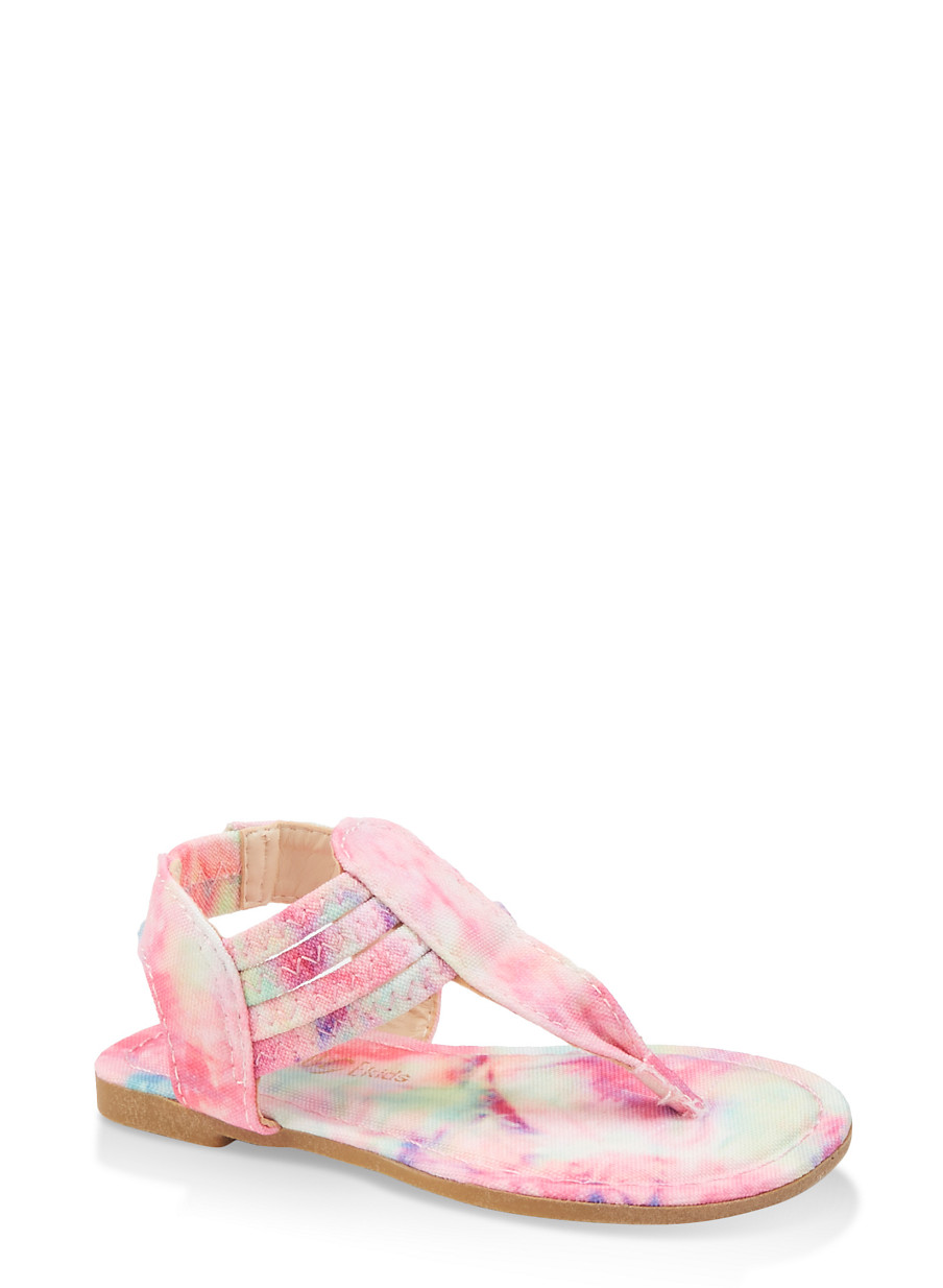girls tie dye sandals