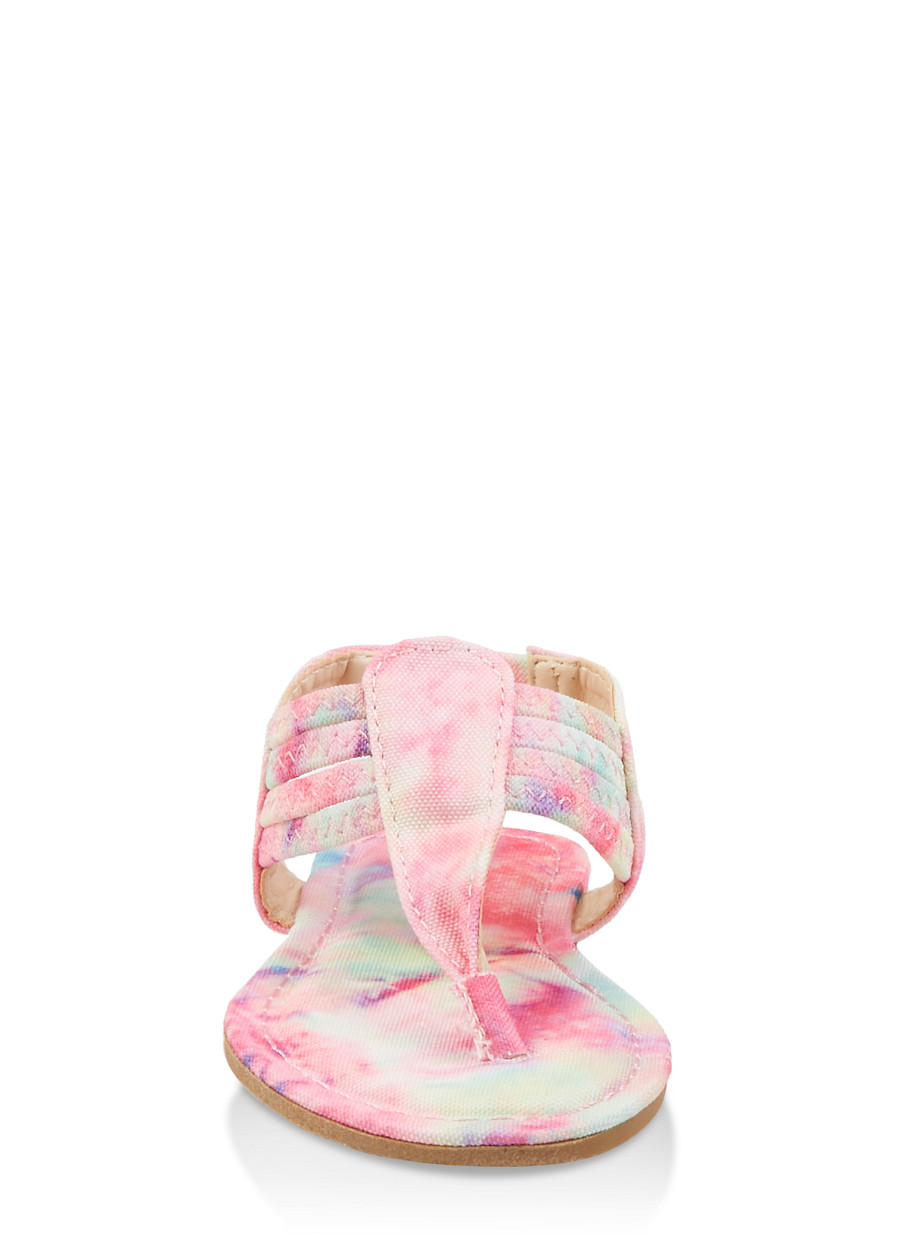 girls tie dye sandals