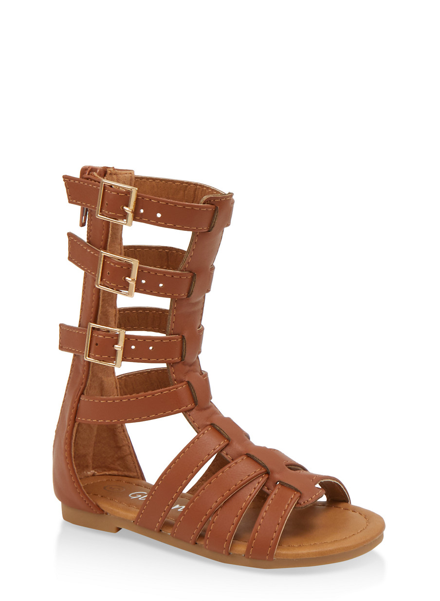 little girl tall gladiator sandals